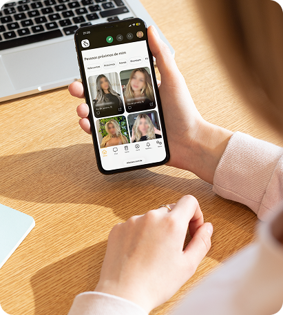 Localização e perfis próximos